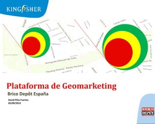 Plataforma de Geomarketing
Brico Depôt España
David Piles Fuertes
05/09/2012
 