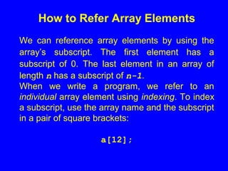 9 Arrays | PPT