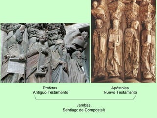Profetas.                         Apóstoles.
Antiguo Testamento                  Nuevo Testamento


                      Jambas.
               Santiago de Compostela
 