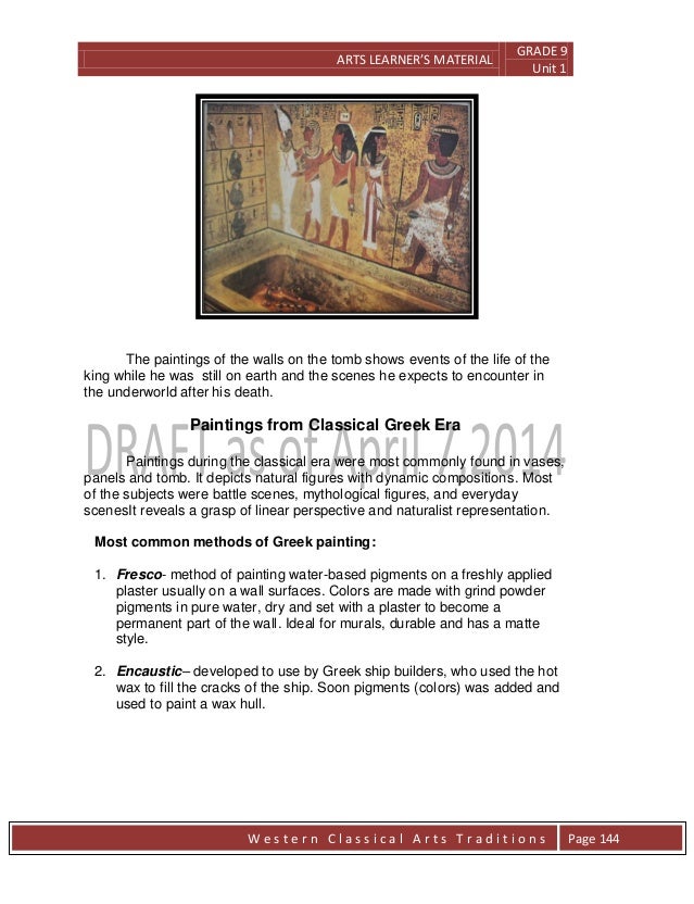 Western Classical Art Tradition Grade 9 Wild Country Fine Arts