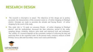 (9) a study on consumer buying behaviour  ppt hari master piece