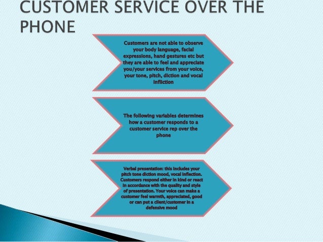good customer service over the phone