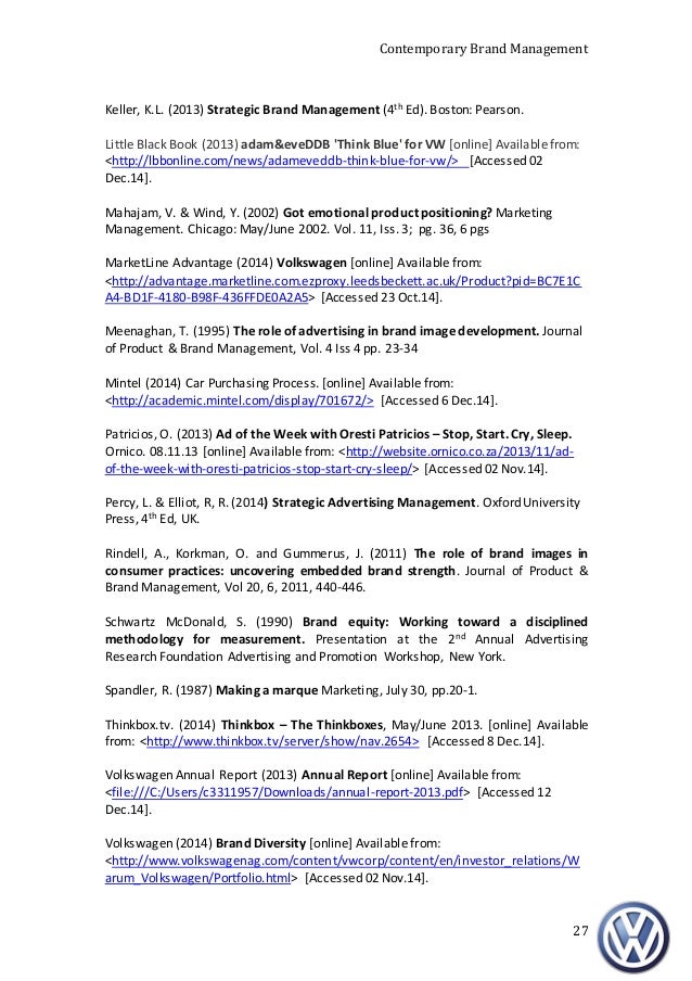 Prospectus for master thesis
