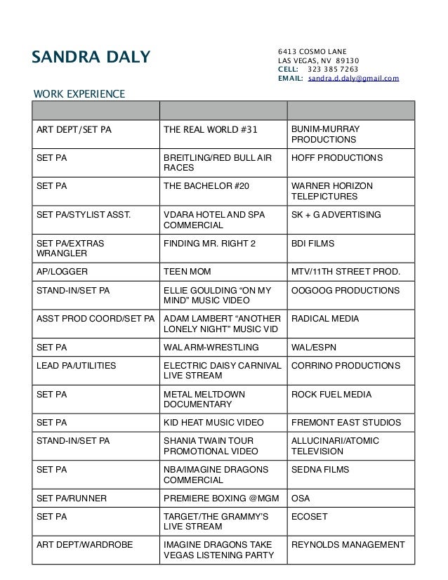 sandra daly pa resume