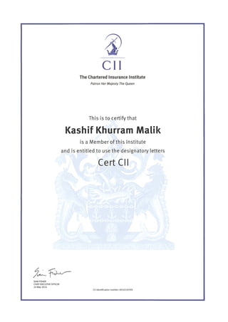 Cert CII