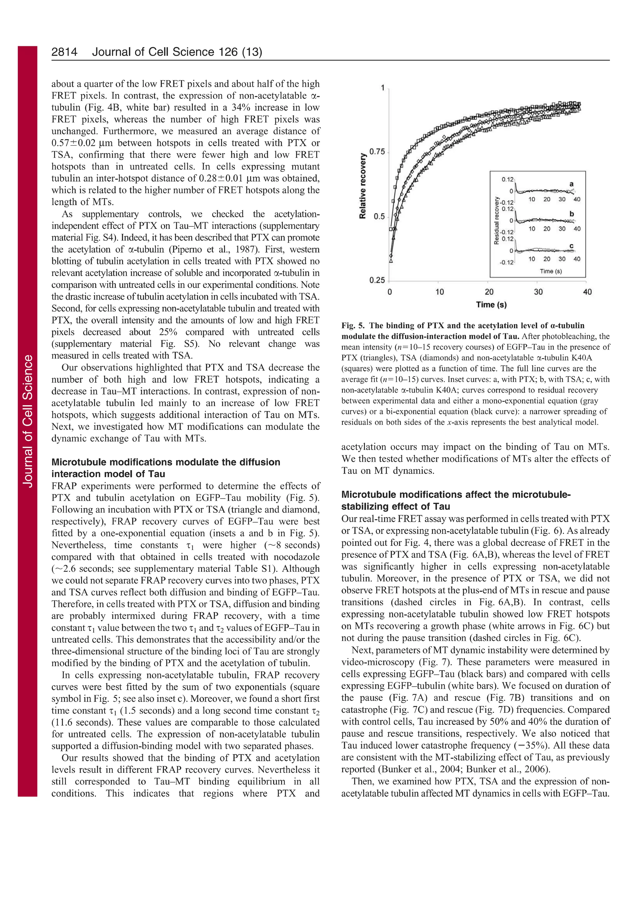 Molecular mechanisms of Tau binding to microtubules and its role in ...