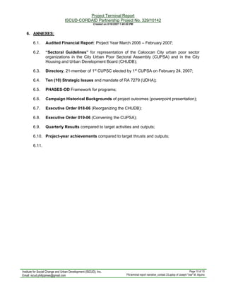 terminal report narrative_cordaid 2 | PDF