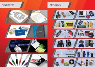PREMIUMS
TECHPHONE
AUTOTOOLS
SPORTSFITNESS
TOWELSBAGS
KEYRINGS/LANYARDS
NOVELTYGIFTS
OFFICEPREMIUMS
BARWARE
OUTDOORPICNIC
TRAVEL
CONFECTIONERY
DRINKWARE
STATIONERYPENS
MOUSEPADS
BUSINESSCARDS
ENVELOPES
USBs
POST-ITNOTES
DIARIES
LETTERHEADS
 
