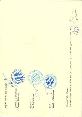 BBA Certificate 2