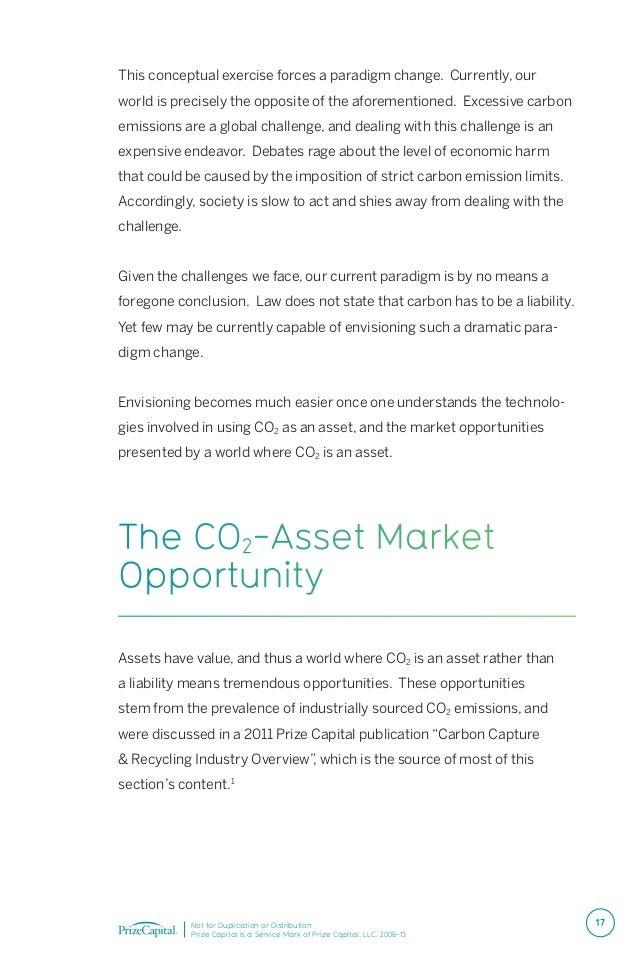 Commercializing The Co2 Asset Industry Commercializing The Co2 Asset Industry