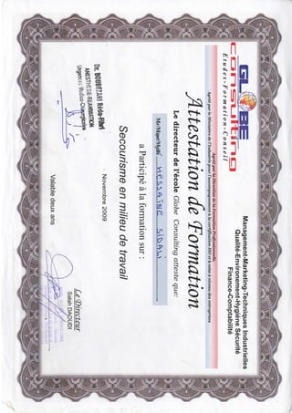 First Aid certificate001