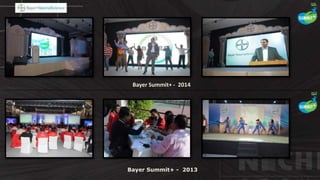 Bayer Summit+ - 2014
Bayer Summit+ - 2013
 