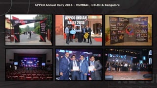 APPCO Annual Rally 2015 – MUMBAI , DELHI & Bangalore
 