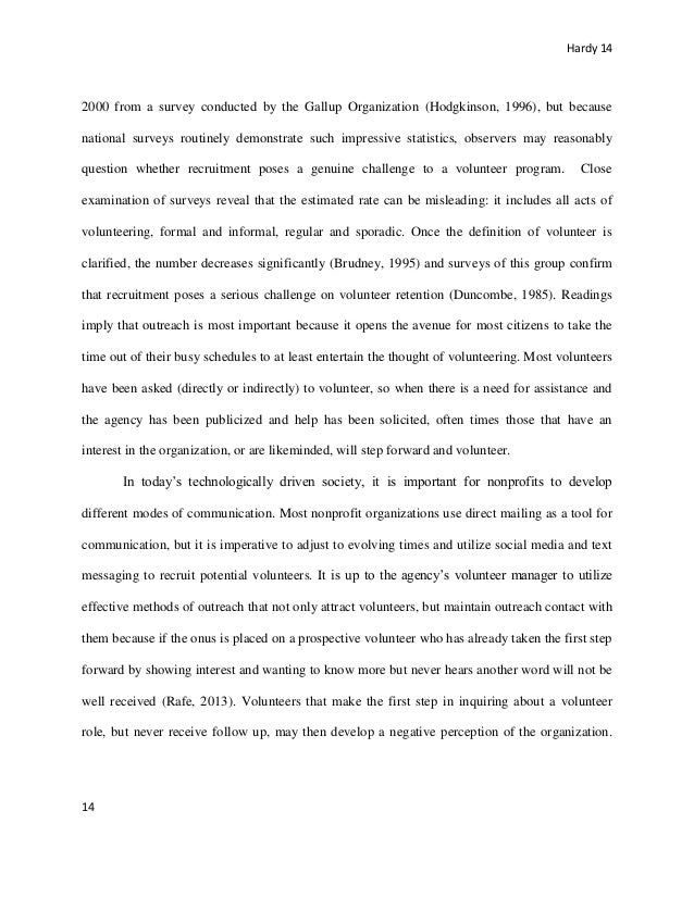 volunteer management thesis another word for volunteer