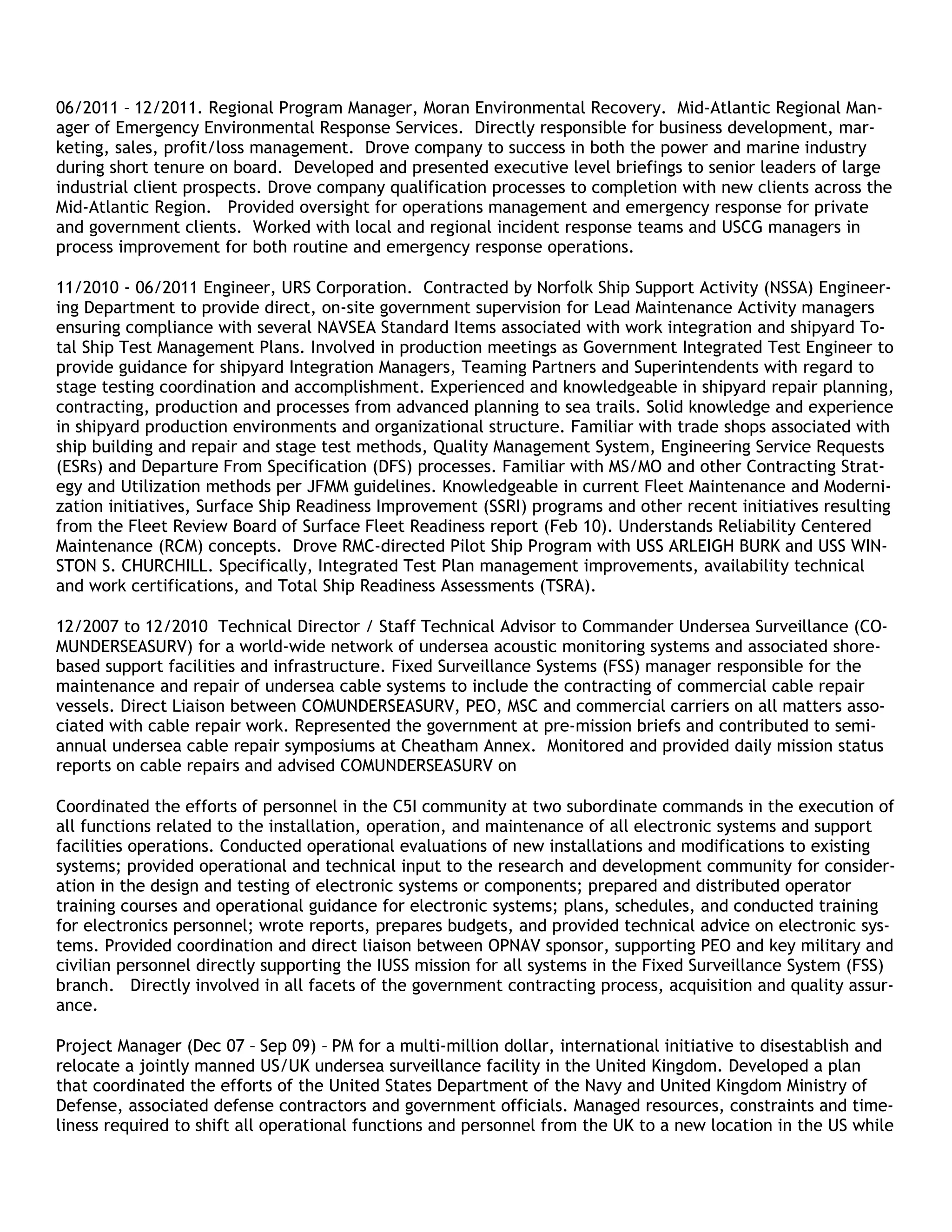 HallResumeWordLinkedin14April15 | PDF
