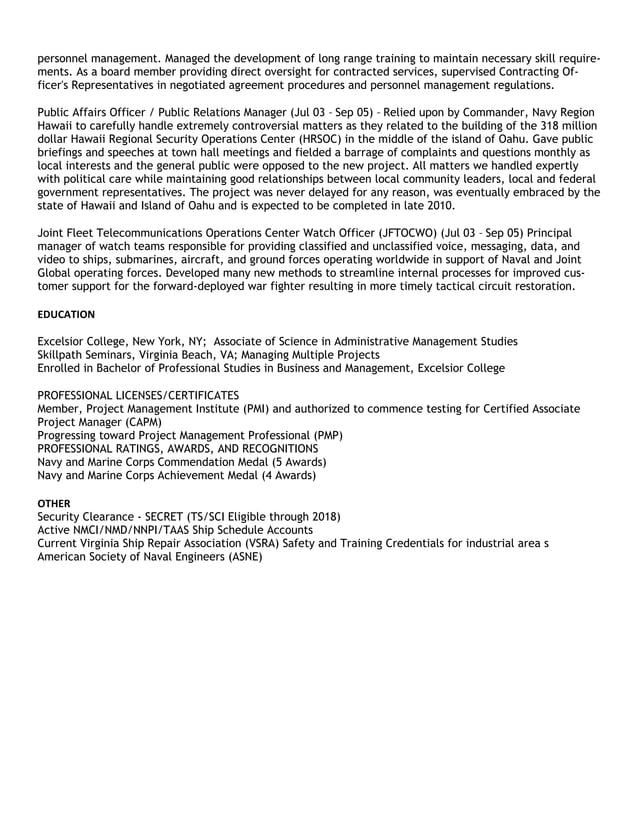 HallResumeWordLinkedin14April15 | PDF