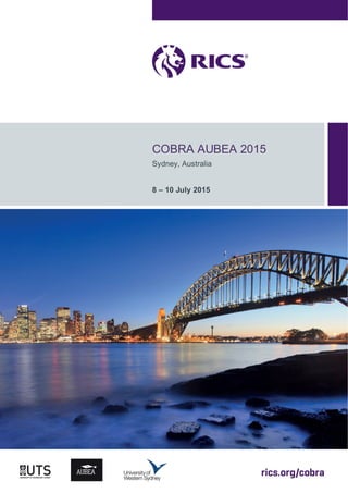 COBRA AUBEA 2015
Sydney, Australia
8 – 10 July 2015
 