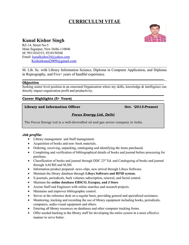 Kunal CV | PDF