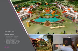 HOTELES
HODELPA HOTELES
•	 MAGIC CLUB by HODELPA
•	 EMOTIONS by HODELPA
•	 ACQUA by HODELPA
•	 HODELPA GARDEN SUITES
•	 HODELPA CARIBE COLONIAL
•	 HODELPA CENTRO PLAZA
•	 HODELPA CARIBE CLUB
te-ex
 