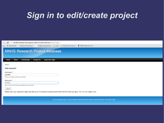 Sign in to edit/create project
 