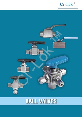 BALL VALVES
Ci-Lok
™
 