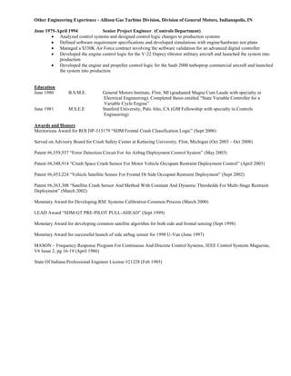 Lockheed Martin Example Cv Lee's Resume CV | PDF