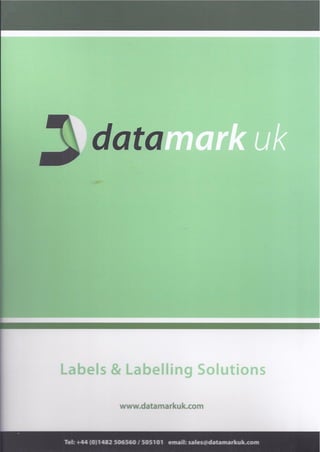 Datamark UK Ltd Brochure Front Cover