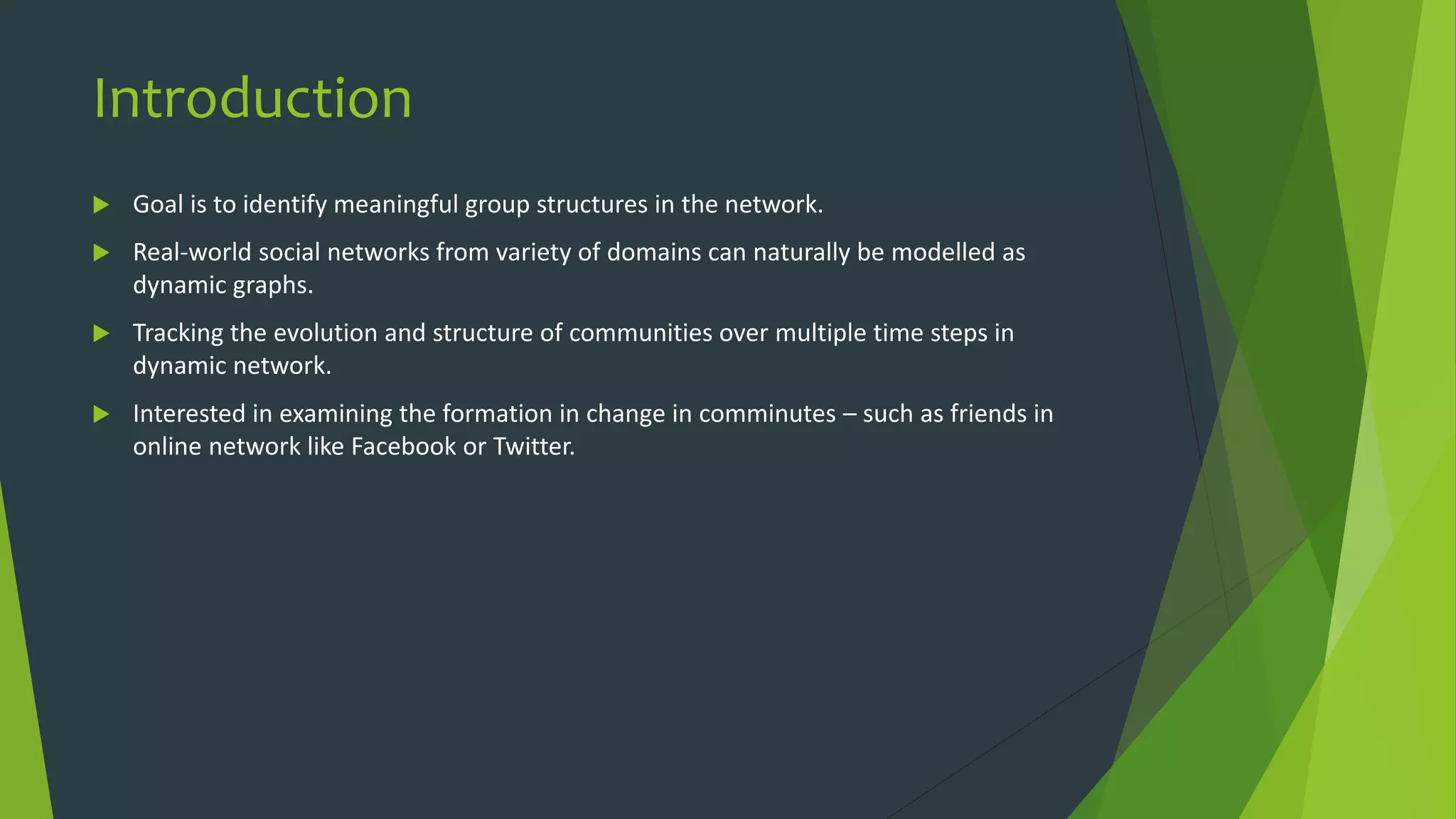 Dynamic Data Community Discovery | PPTX