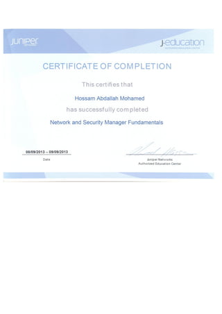 Juniper certification
