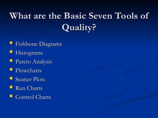 Comprehensive Guide to the Basic Seven Quality Tools (B7) for Problem ...