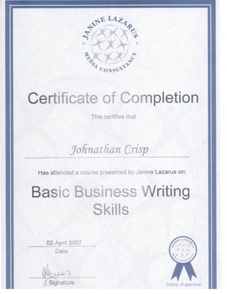 Basic Business Writing Skills