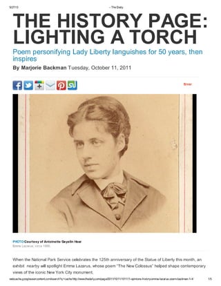 The Daily.The History Page.Lighting a Torch