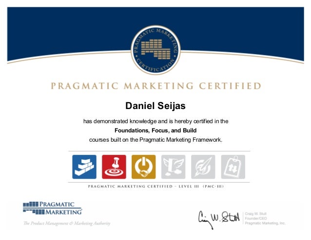 Pragmatic Marketing Certification 00104675