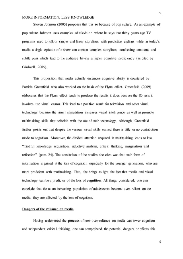 More information, less knowledge | PDF