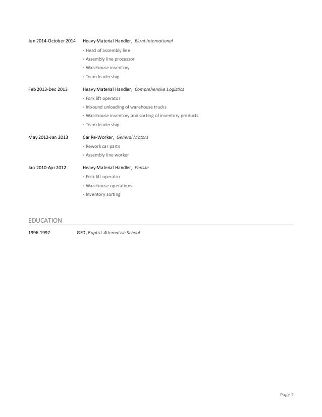 resume ged gallery resume format examples 2018