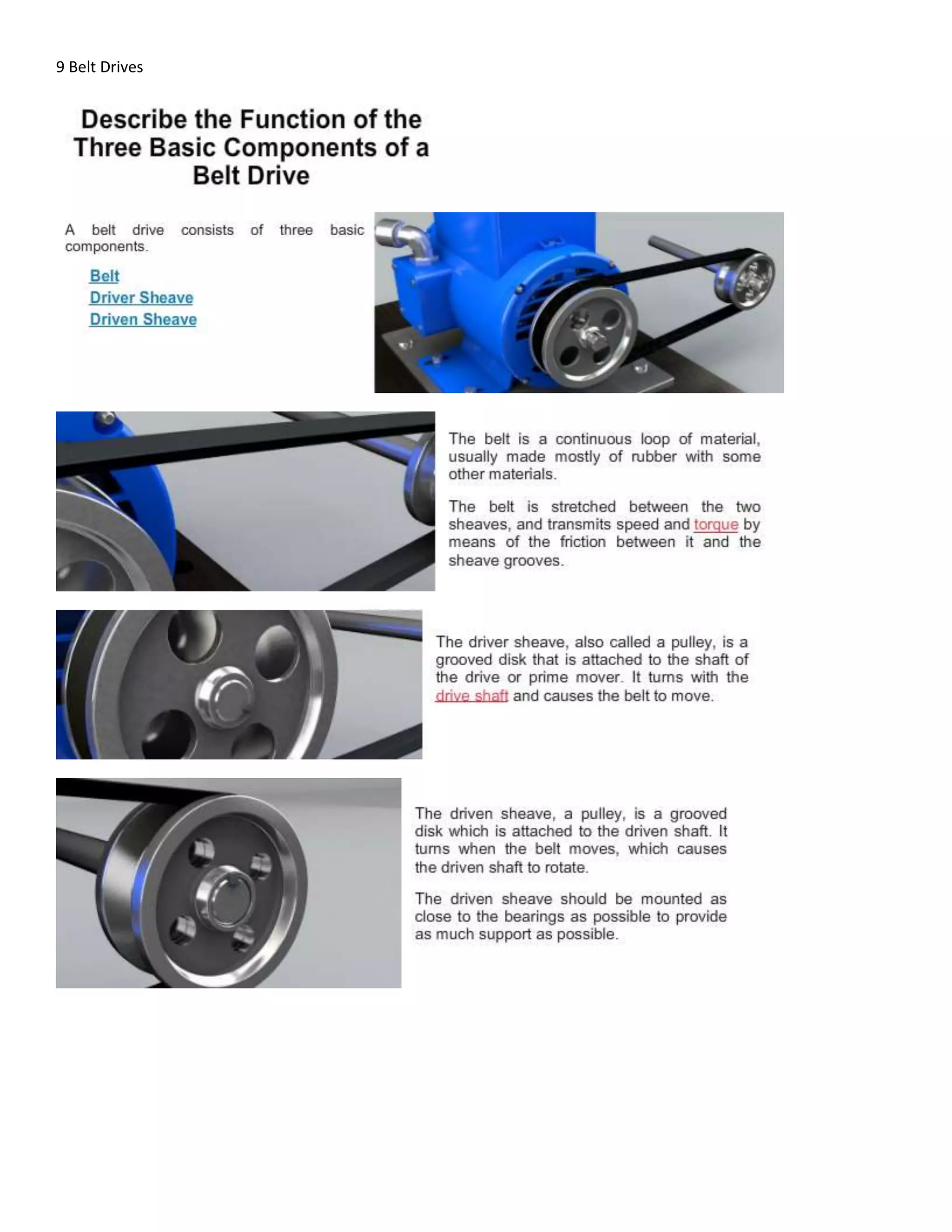 Belt Drives Outline | DOCX