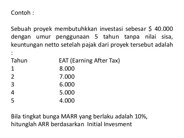 9 Analisa Kelayakan Investasi