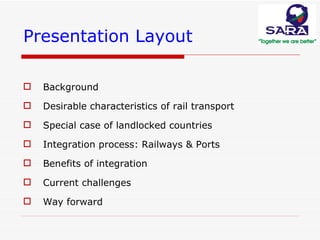 Rail and Port Integration | PPT
