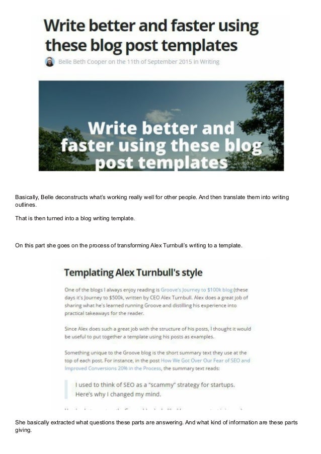 9 best blog writing templates