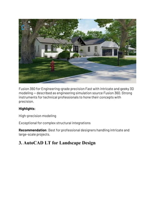9 Best Landscape Design Software in 2025 for Architects. | PDF