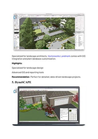 9 Best Landscape Design Software in 2025 for Architects. | PDF