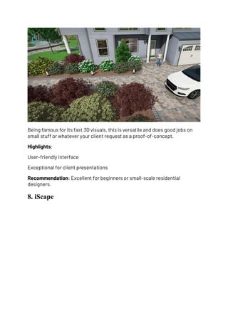 9 Best Landscape Design Software in 2025 for Architects. | PDF