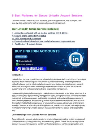 9 Best Places to Buy LinkedIn Accounts Safely.pdf