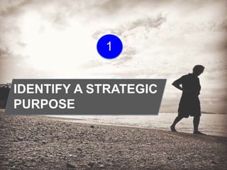 IDENTIFY A STRATEGIC
PURPOSE
1
 