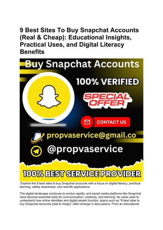 9 Best Sites To Buy Snapchat Accounts (Real & Cheap).docx