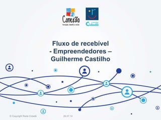 Fluxo de recebível
- Empreendedores –
Guilherme Castilho
26.07.14© Copyright Rede Cidadã
 