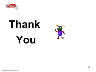 Created by Somya De , April - 2010
37
Thank
You
 