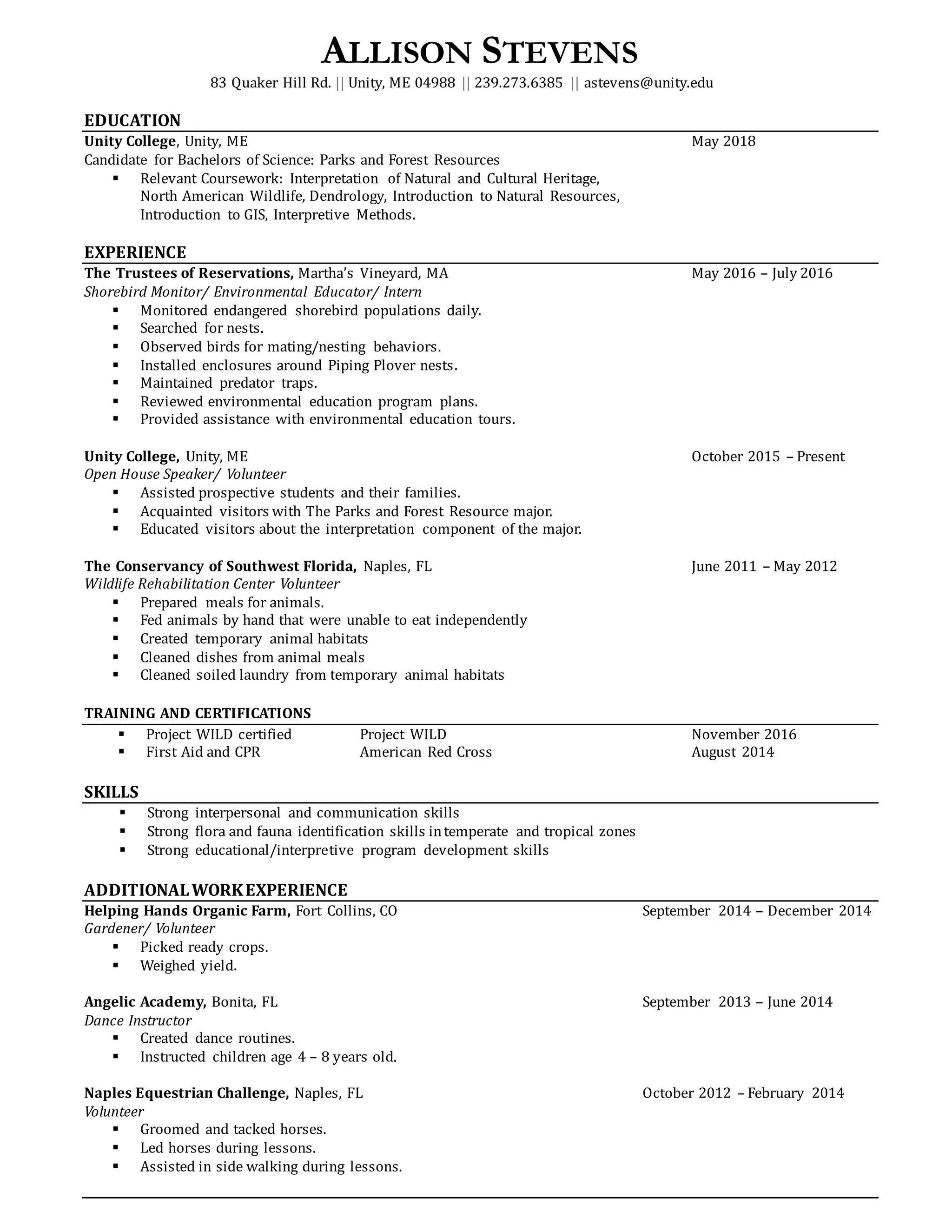 Resume (most updated) | PDF