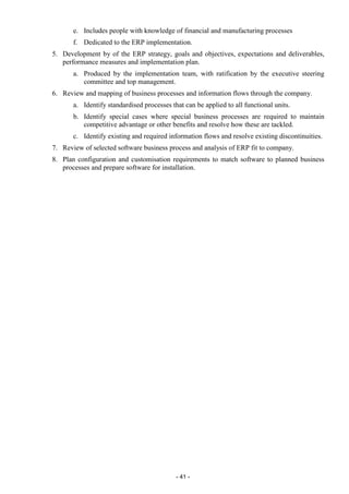 Critical Success Factors in ERP Implementations | PDF