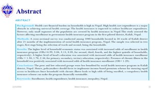 Abstract
• Snapshot of abstract
12/3/2020 Bikash Dangaura 12
 